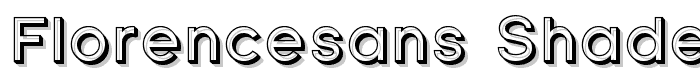 Florencesans Shaded font
